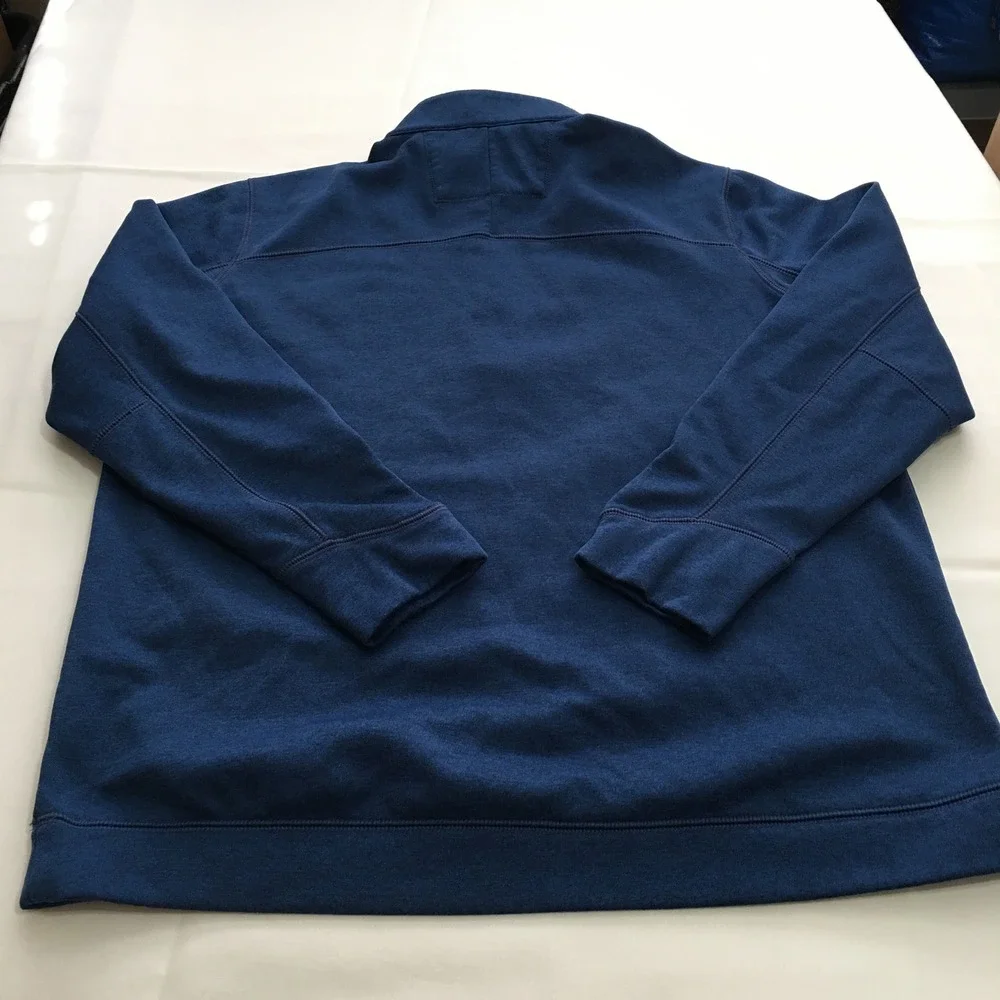 Nike Golf Quarter Zip Pullover Mens Large Blue Performance Fleece
